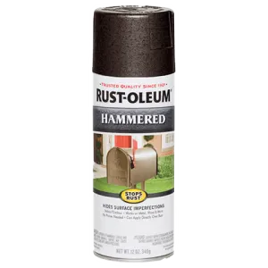 12 OZ Stops Rust Hammered Spray Paint - Dark Bronze
