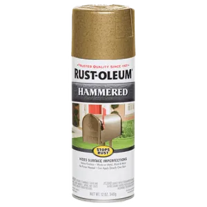 12 OZ Stops Rust Hammered Spray Paint - Gold