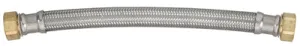 3/4-fip X 3/4-fip X 12 In. Water Heater Connector - Braided Stainless Steel