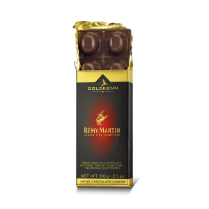37% Milk Chocolate Bar with Rémy Martin Cognac Fine Champagne Syrup Center
