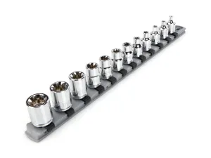 3/8 Inch Drive External Star Socket Set. 12-Piece (E4-E20)