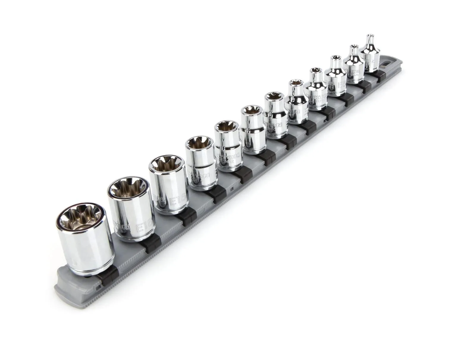3/8 Inch Drive External Star Socket Set. 12-Piece (E4-E20)