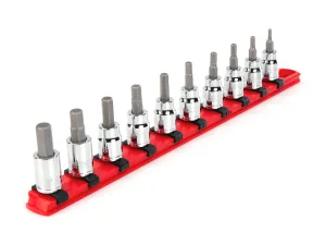3/8 Inch Drive Hex Bit Socket Set. 10-Piece (3-10 mm)