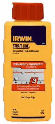 4OZ STRAIT-LINE Permanent Marking Chalk Refill - Red