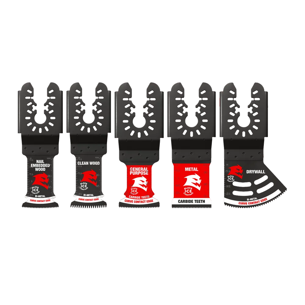 5 pc Universal Fit General Purpose Oscillating Blade Set