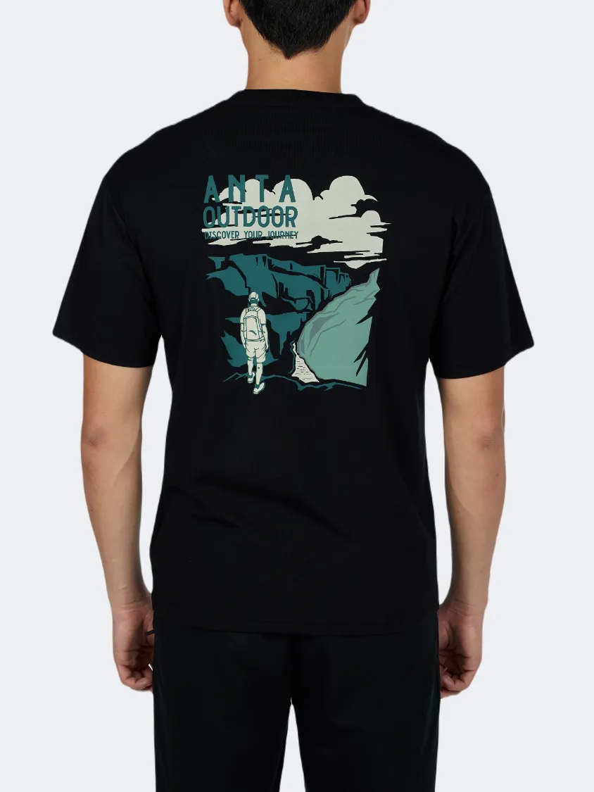 Anta Camping Men Outdoor T-Shirt Black