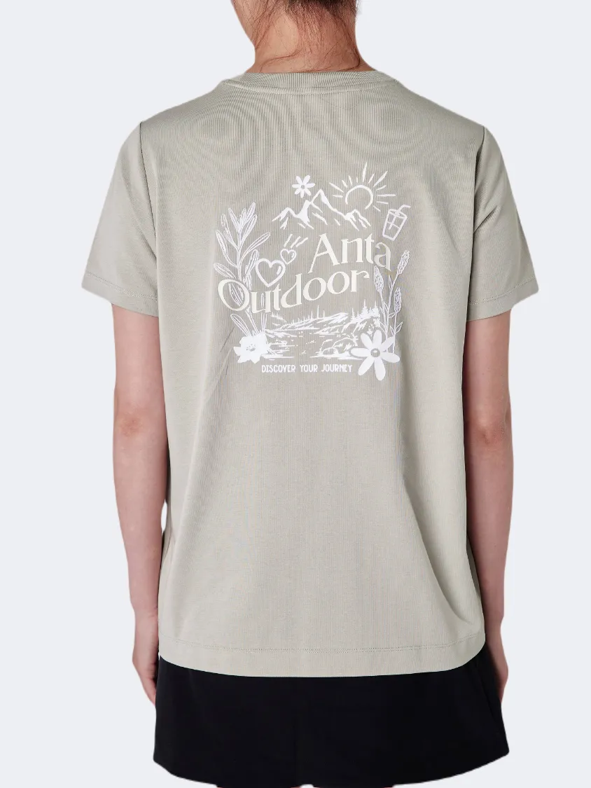Anta Camping Women Outdoor T-Shirt Grey
