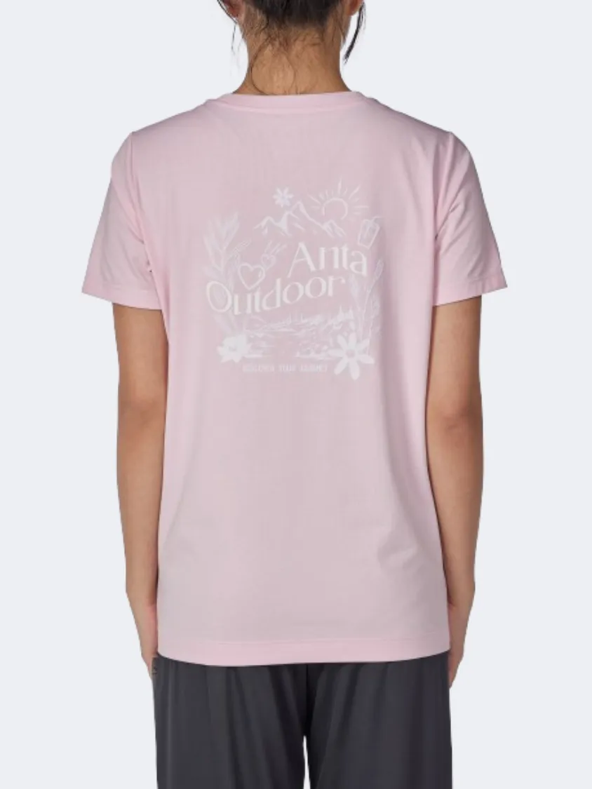 Anta Camping Women Outdoor T-Shirt Pink