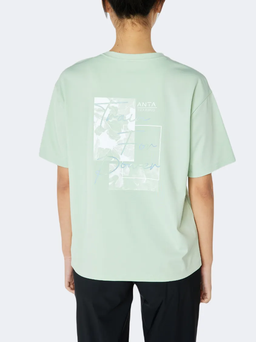 Anta  Women Training T-Shirt Green