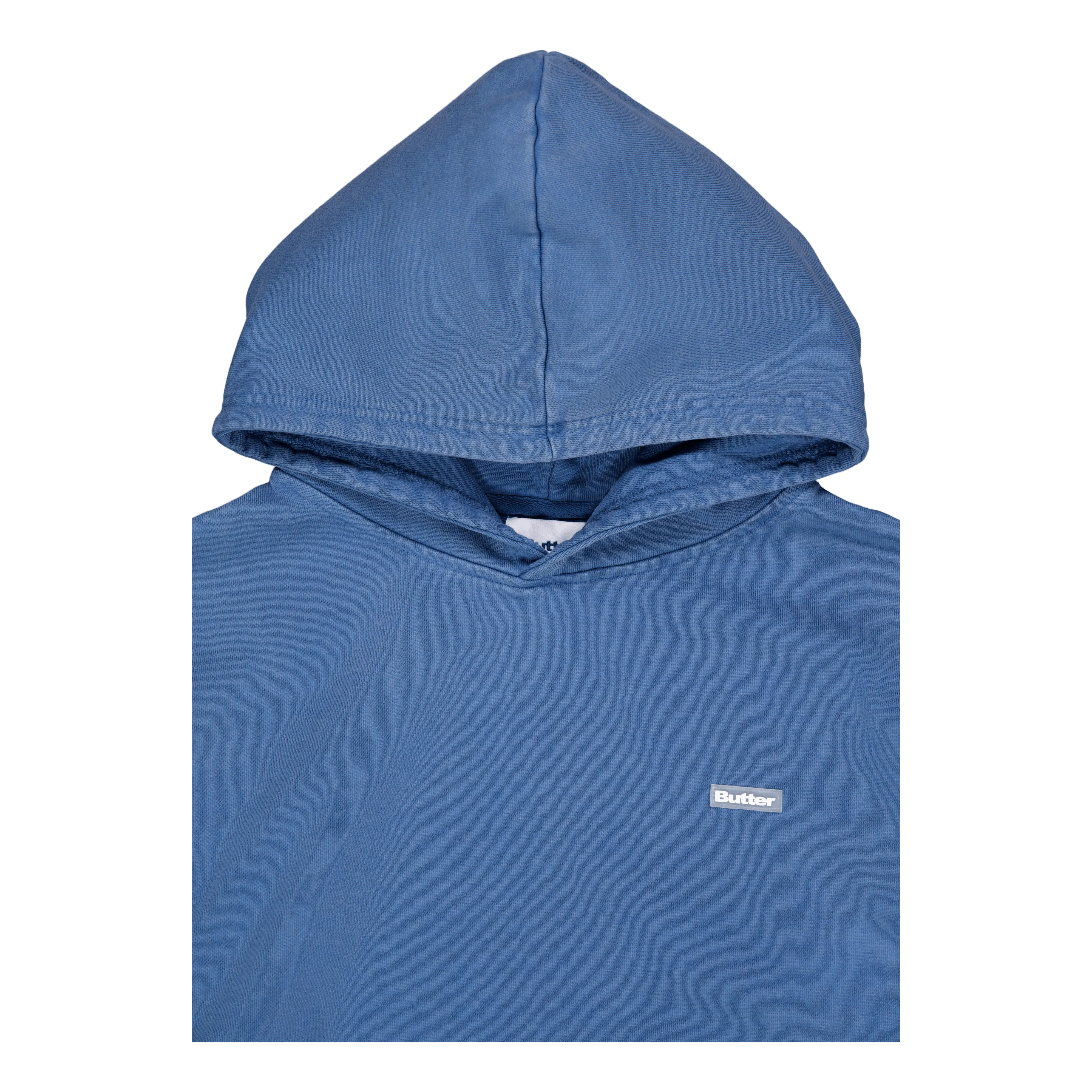 Basic Pullover Hood Washed Navy