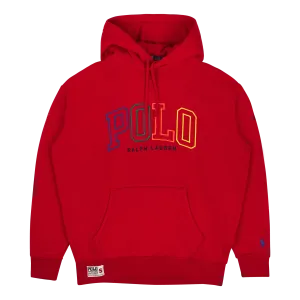 Big Fit Logo Fleece Hoodie RL 2000 Red