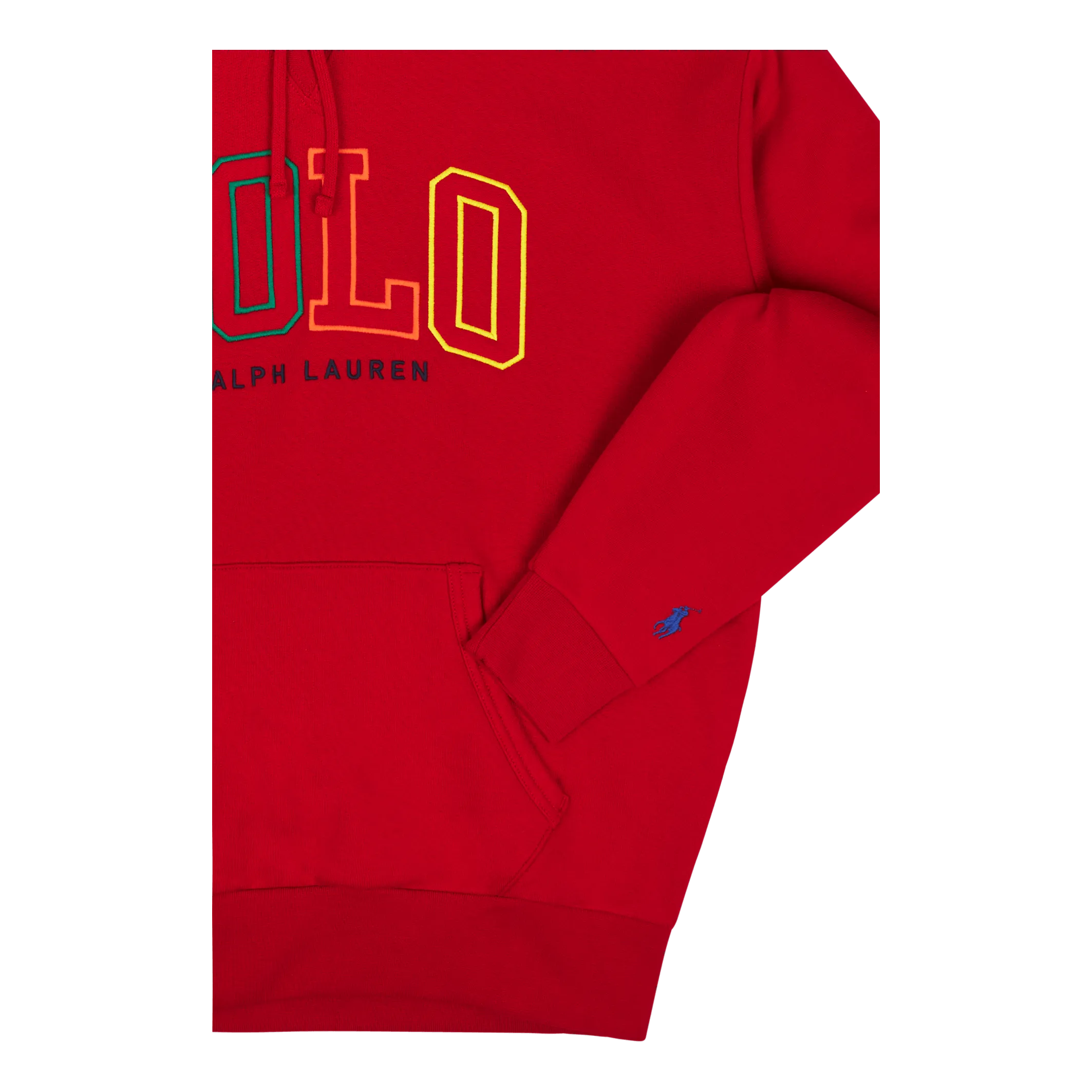 Big Fit Logo Fleece Hoodie RL 2000 Red