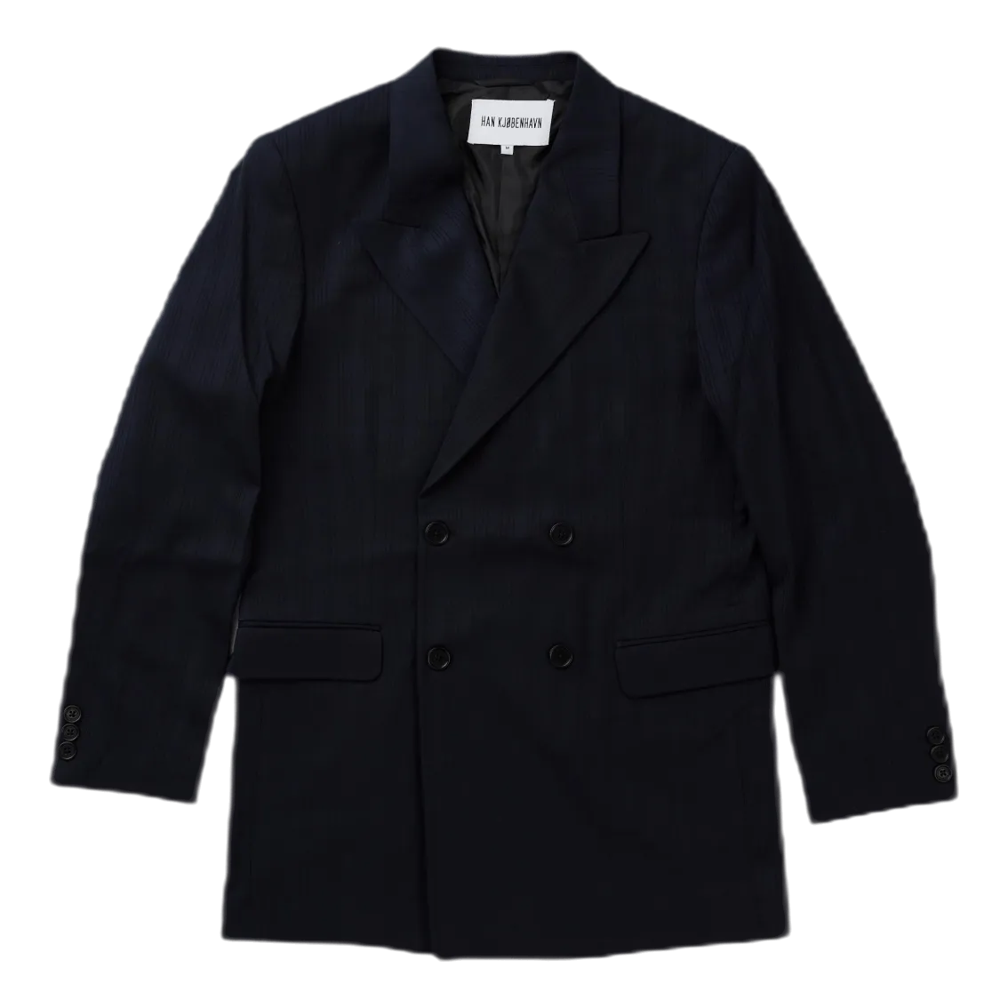Boxed Suit Blazer Navy