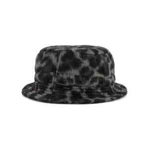 Bucket Hat Lined Black / White Leopard