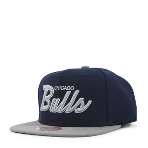 Bulls Navy Spirit Script Snapback
