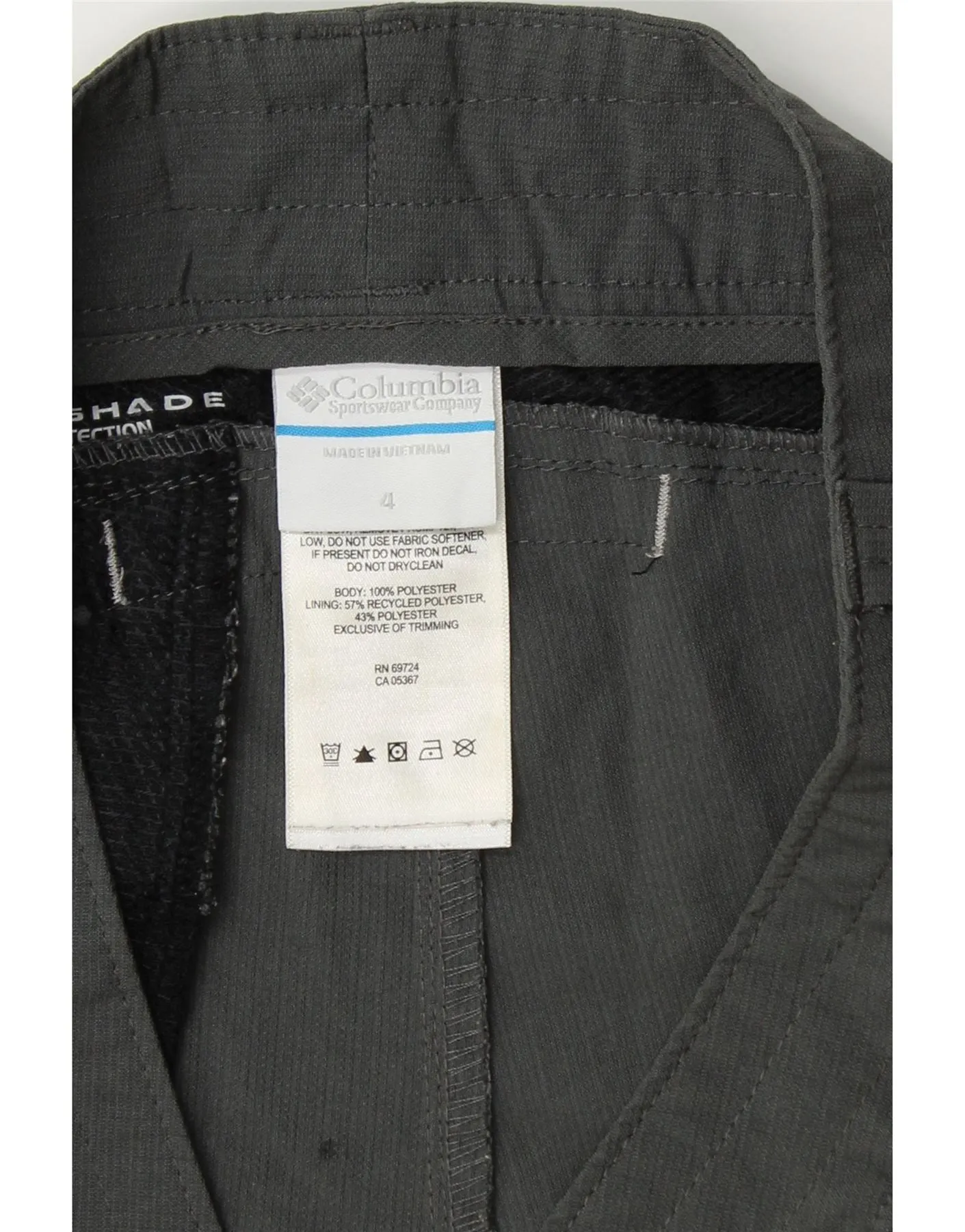 COLUMBIA Womens Omni-Shade Chino Shorts US 4 Small W31 Grey Polyester