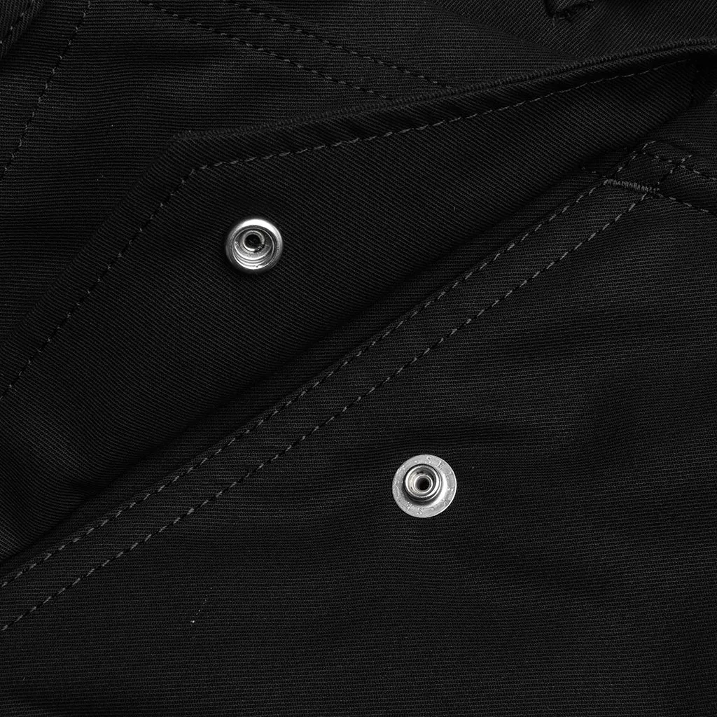 Cotton Twill Pants - Black