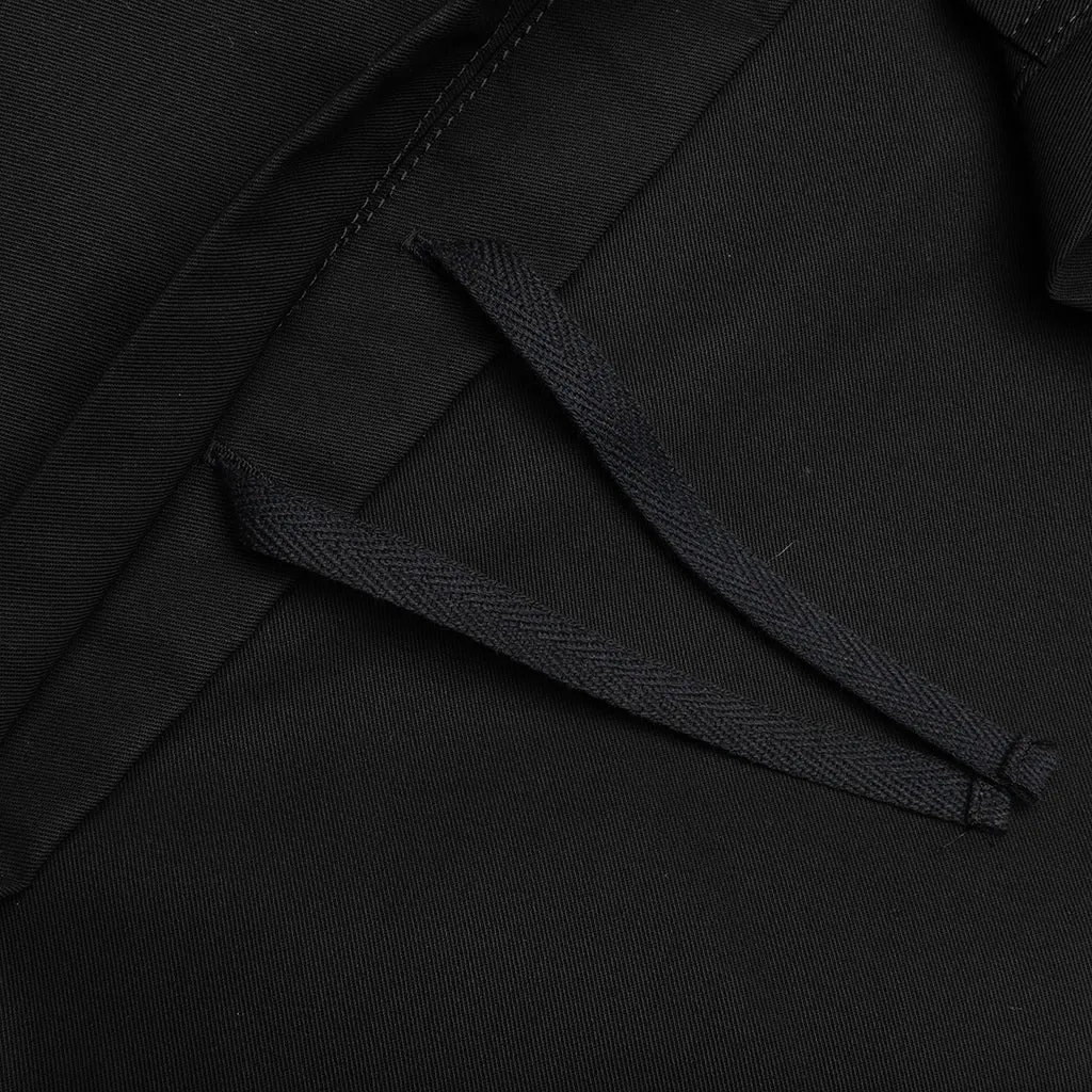 Cotton Twill Pants - Black