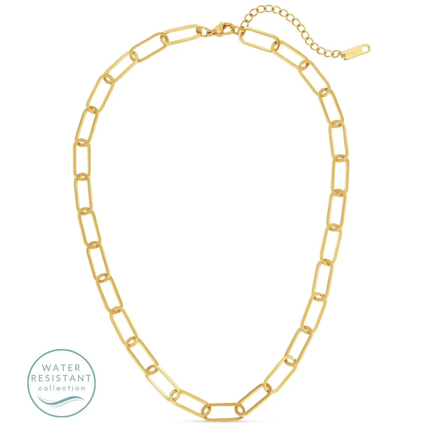 Paperclip Necklace, Water Resistant