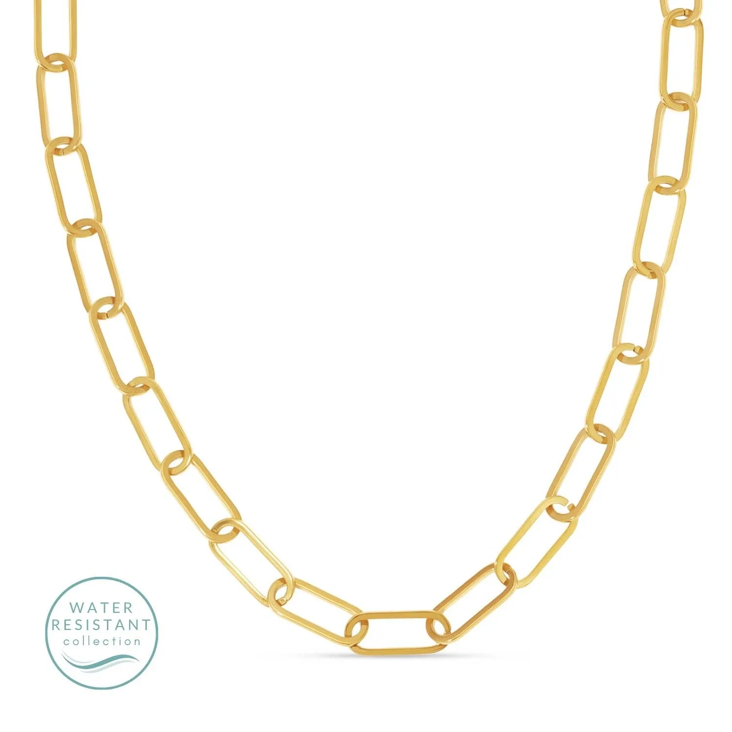 Paperclip Necklace, Water Resistant