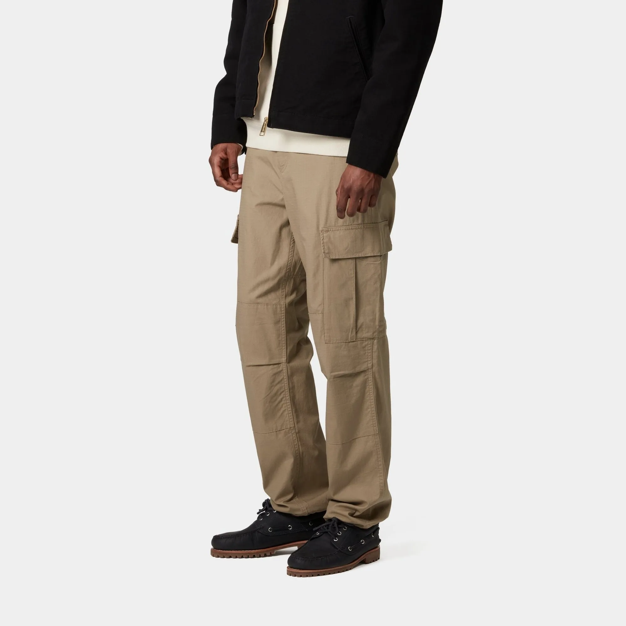 Regular Cargo Pant | Leather