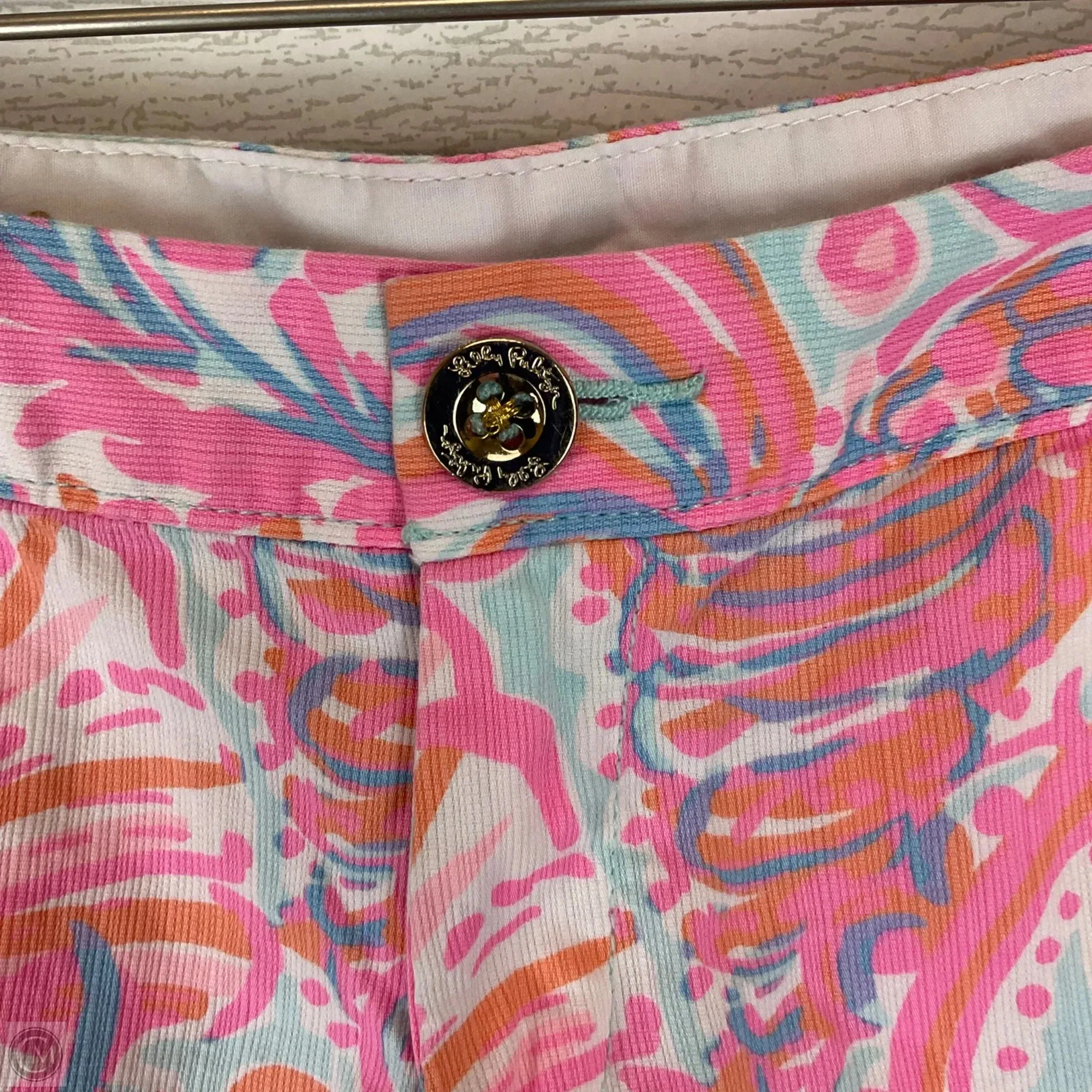 Shorts Designer By Lilly Pulitzer In Orange & Pink, Size: 2