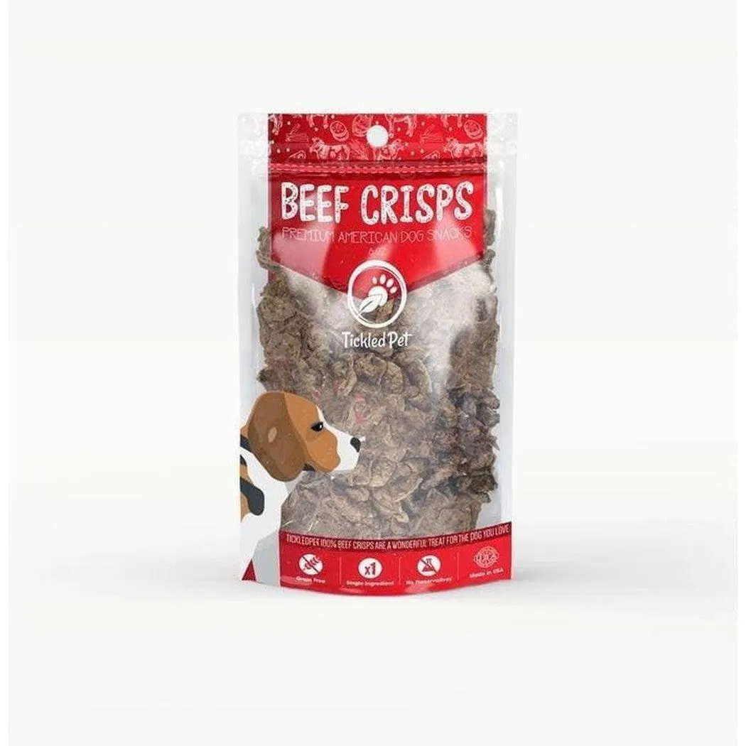 Tickled Pet Natural Beef Crisps