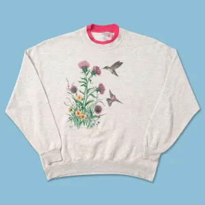 Vintage Flower Women's Sweater Large