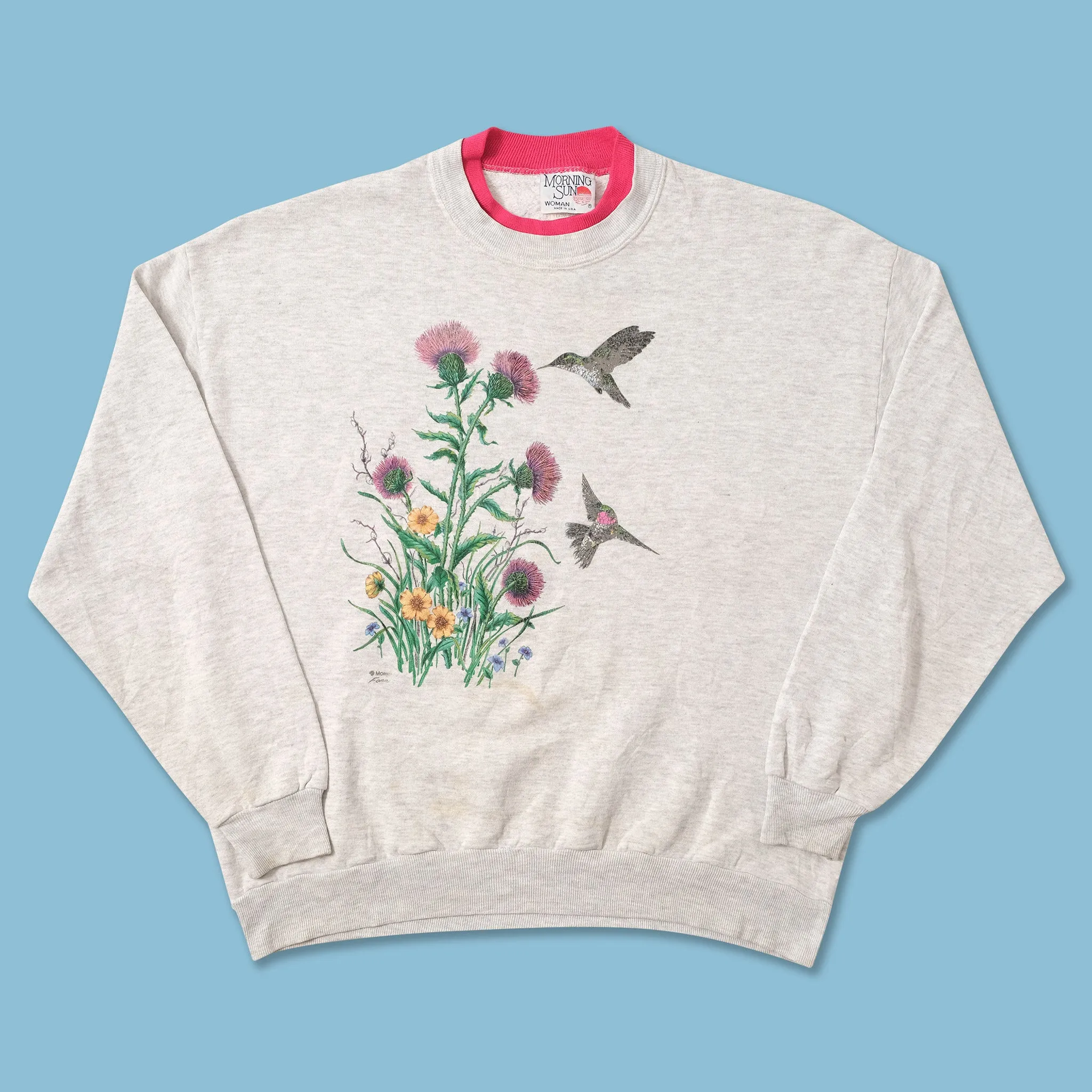 Vintage Flower Women's Sweater Large