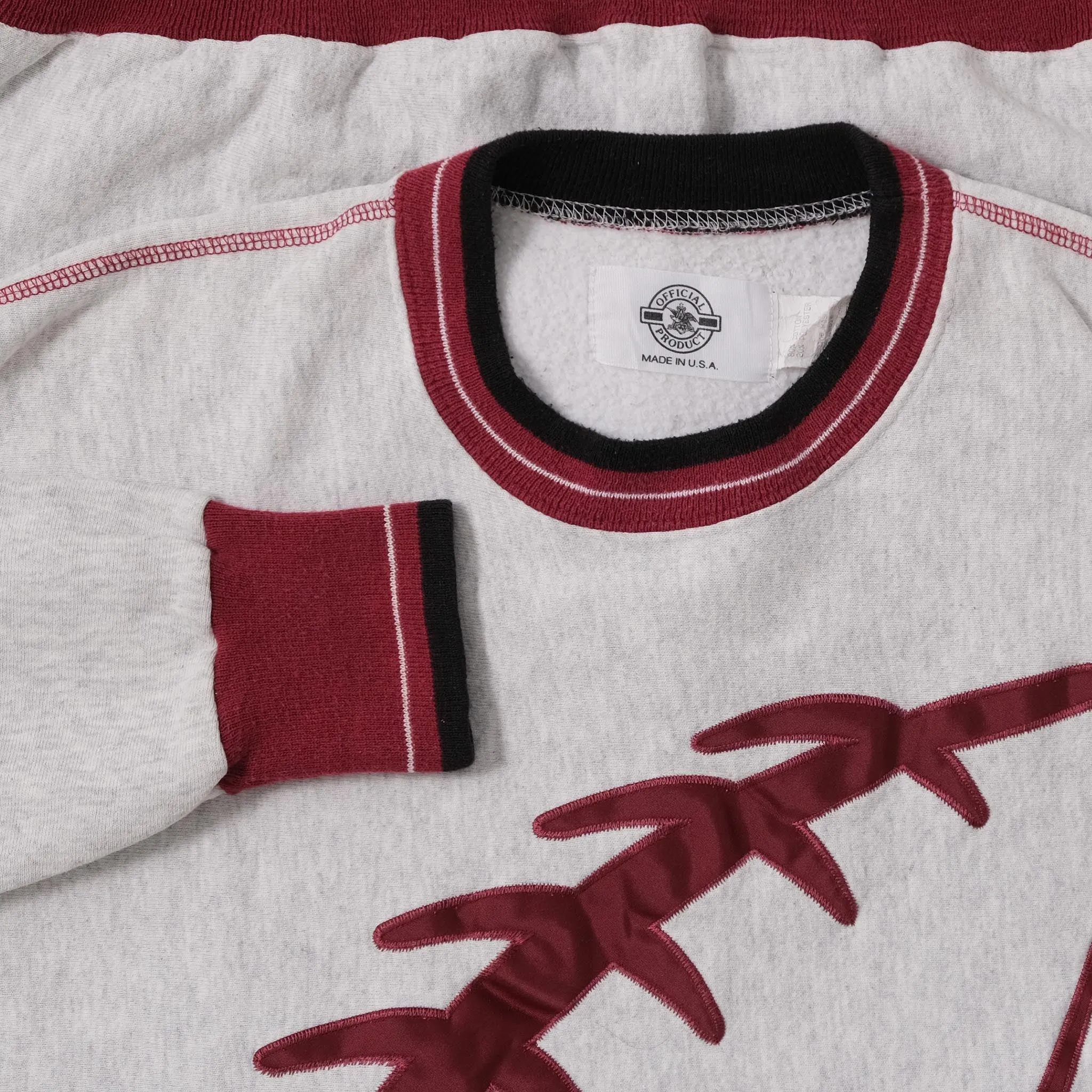 Vintage Football Budweiser Sweater XLarge