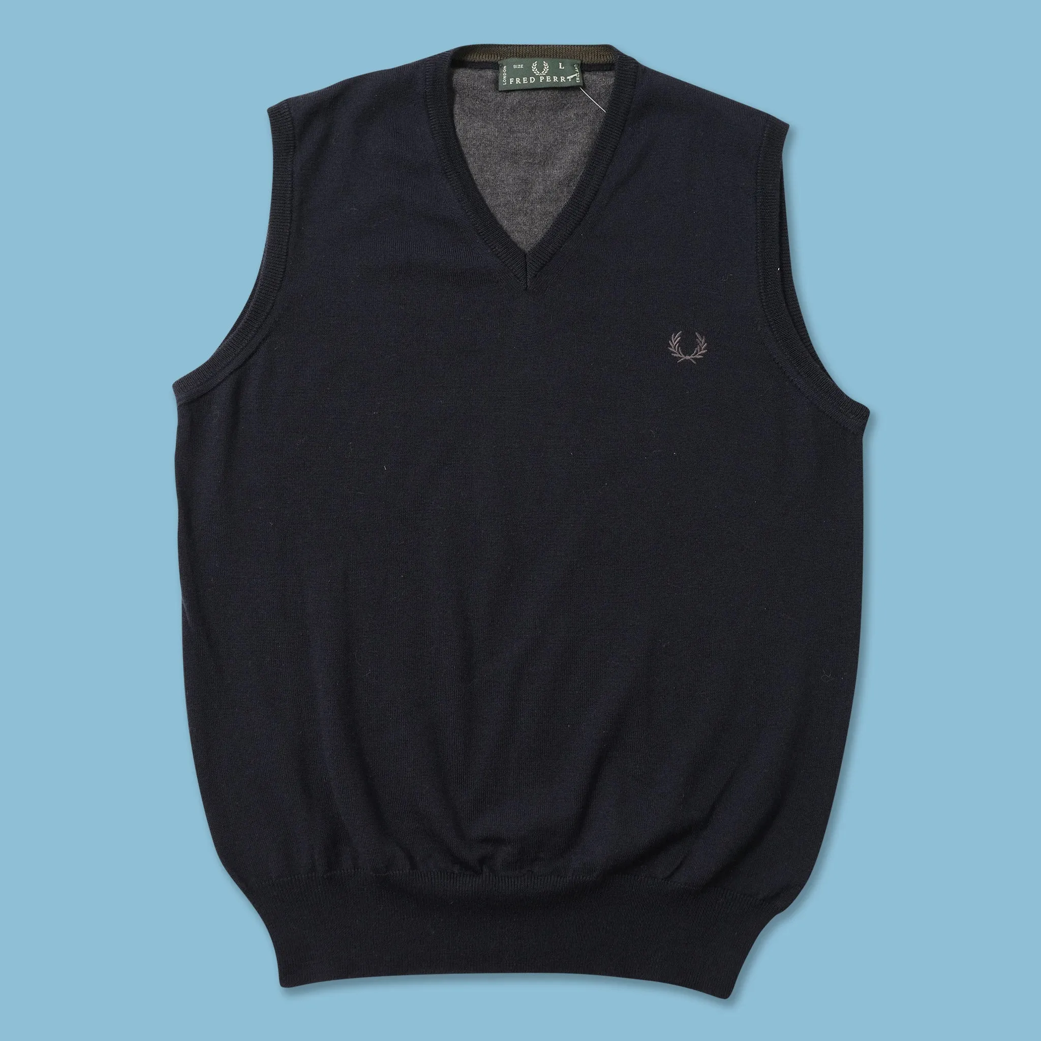 Vintage Fred Perry Knit Vest Large