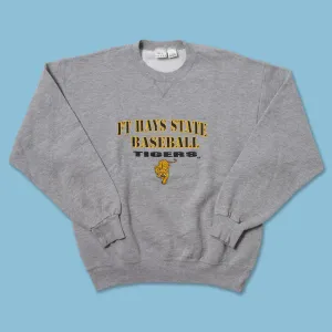 Vintage FT Hays State Baseball Tigers Sweater Large