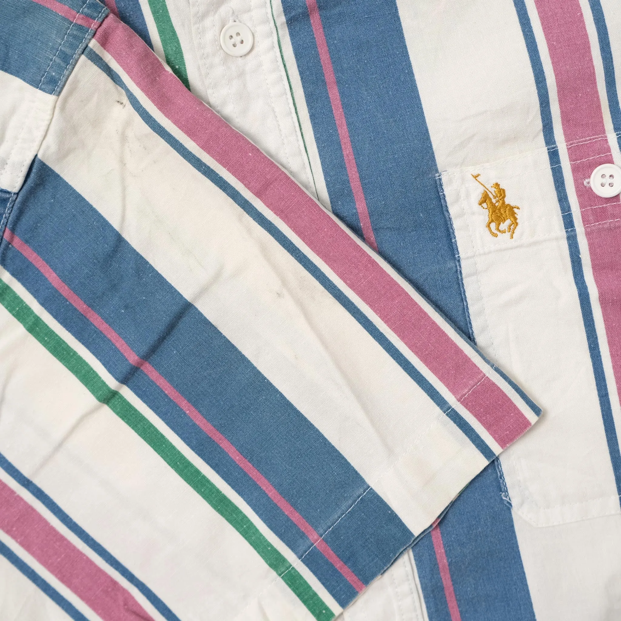 Vintage Gallop Striped Shirt Large