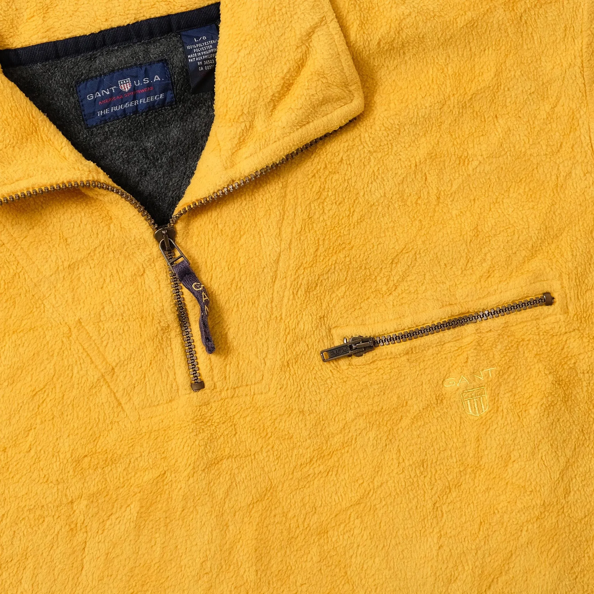 Vintage Gant Q-Zip Fleece XLarge