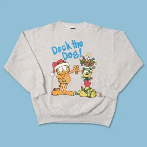Vintage Garfield Christmas Sweater XLarge