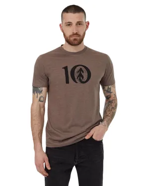 Woodgrain Ten T-Shirt (Falcon Heather/Meteorite Black)